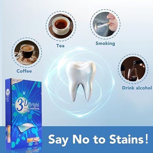 Miniatura 7 de Kit de limpieza y blanqueamiento dental para uso personal, herramientas profesionales de dientes de acero inoxidable con raspador de placa y tiras