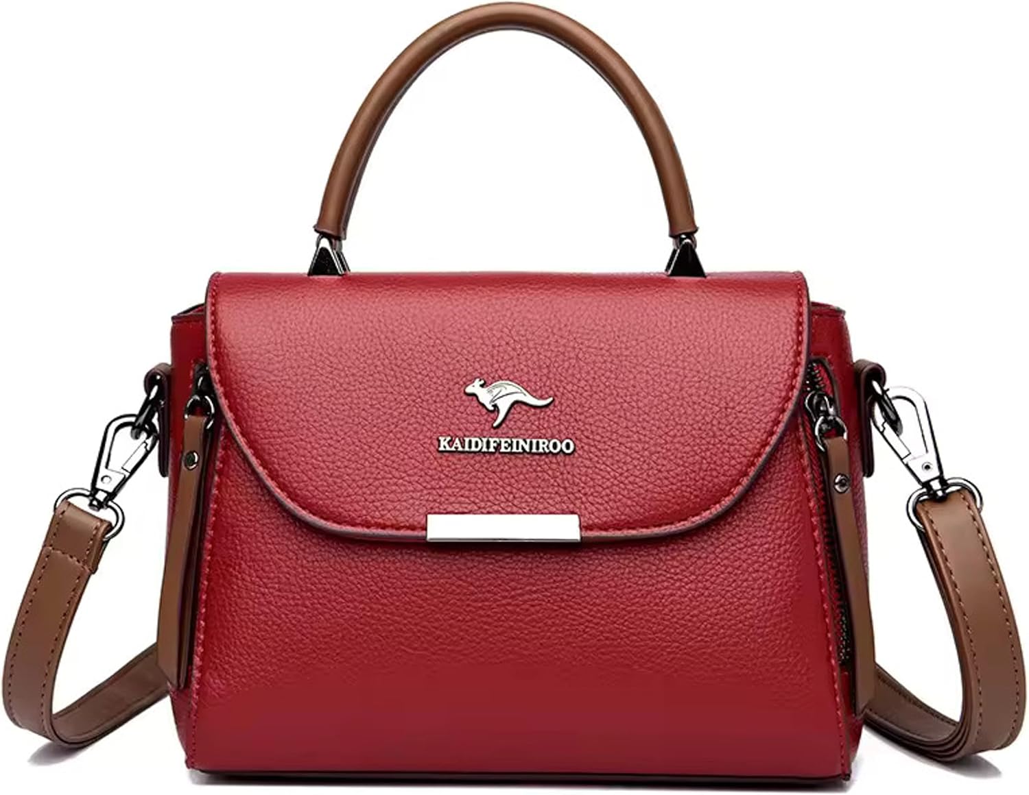 Classy Leather Top Handle Shoulder Bags For Women - Crossbody Satchel Purses