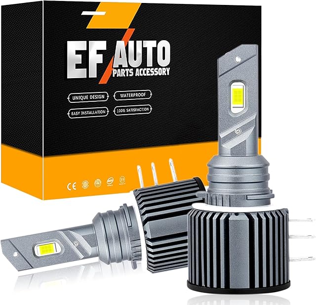 H15 LED Headlight Bulbs Kit Canbus Error Free 12V 70W 14000Lumens CSP Chip Super Bright H15 led Headlamp 6500K Cool White High Low Beam IP68 Waterproof Conversion Kit Replacement(2pcs)