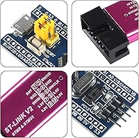 Vista 4 de Alinan 2 unids ST-Link V2 Unidad de Programación Emulador Descargador (color al azar)+2pcs STM32F103C6T6 Placa de desarrollo de sistema mínimo