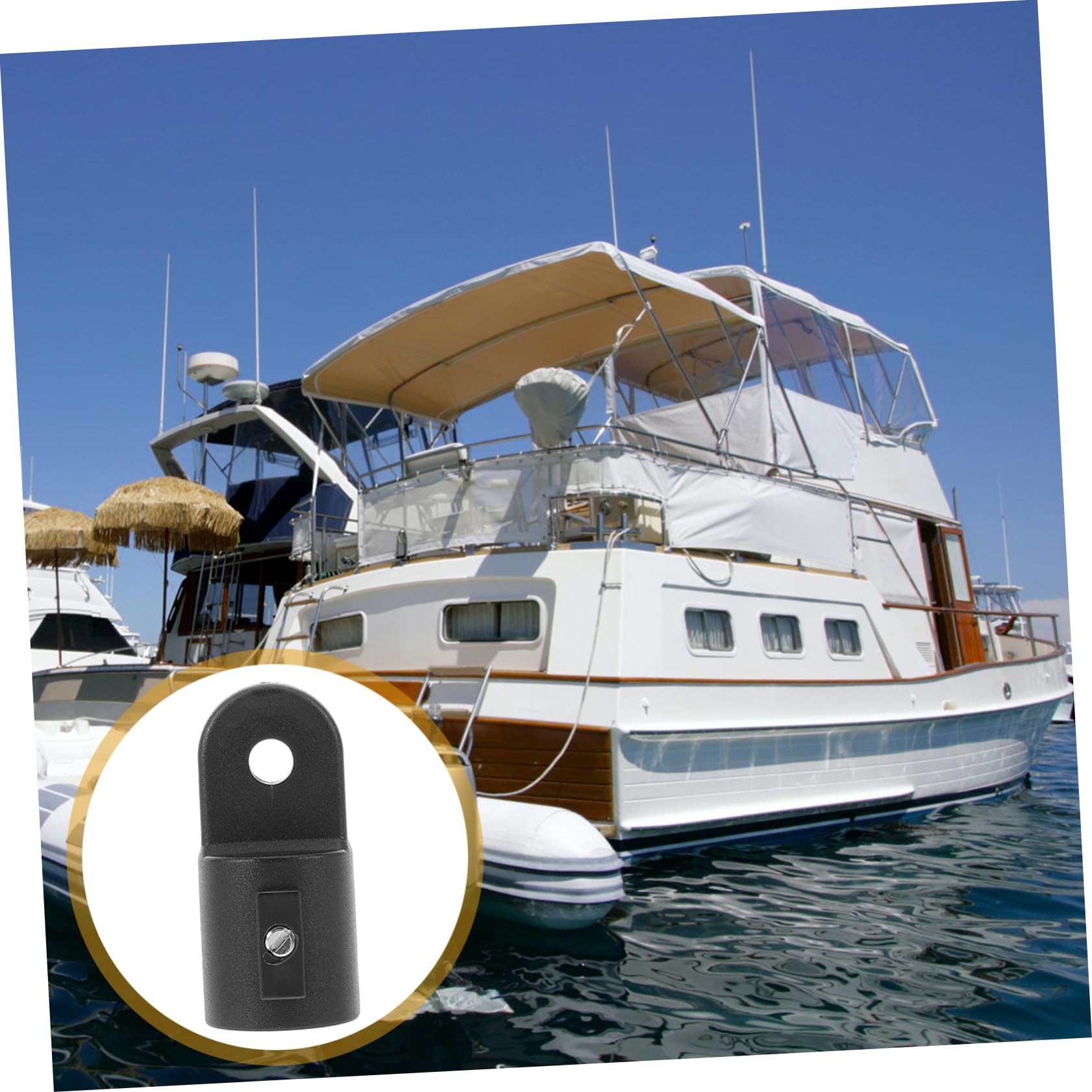 ibasenice Rv Awning Ersatzteil Kleine Augen-endkappe Für Boot Yacht Baldachin Praktische Und Leichte Halterung Für Sonnenschutz Und Bootszubehör