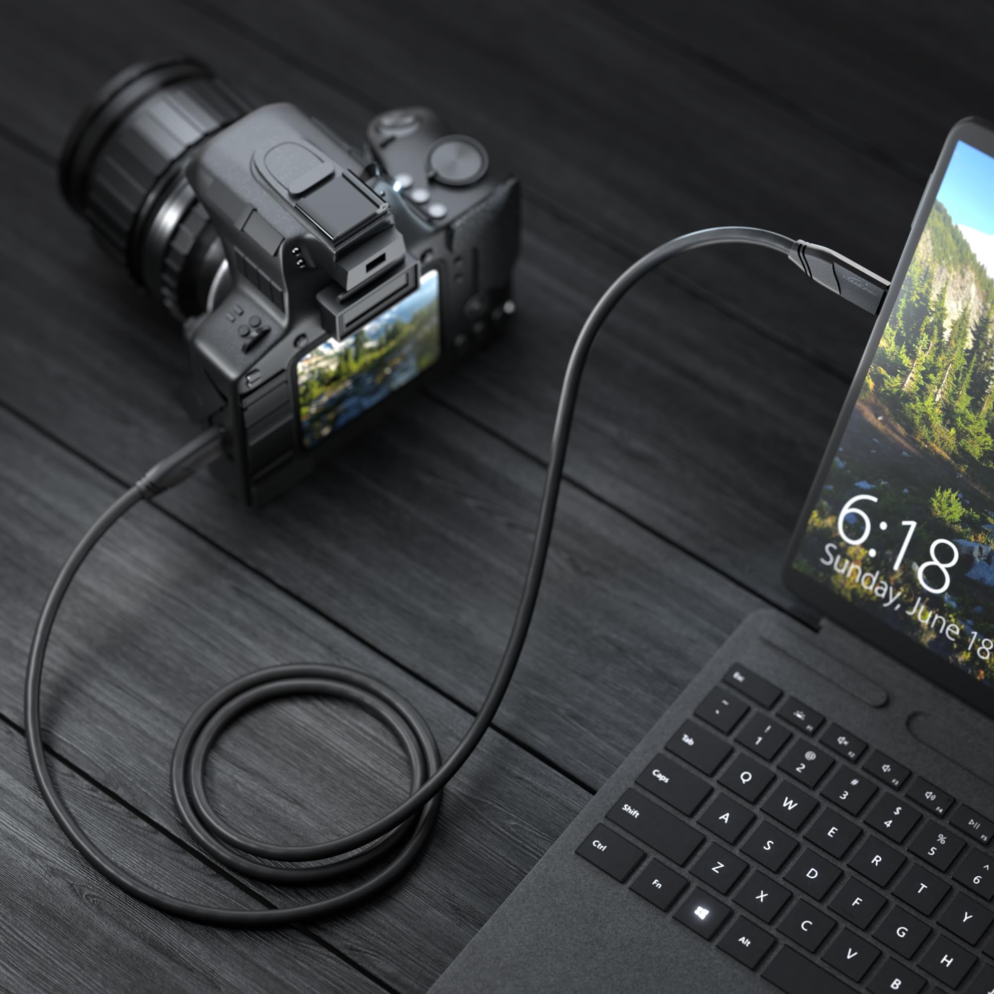 Cavo USB-C KabelDirekt 3m, USB 2.0, Ricarica Veloce 100W Power Delivery 3, Trasferimento Dati 480Mbps, Bianco - 3