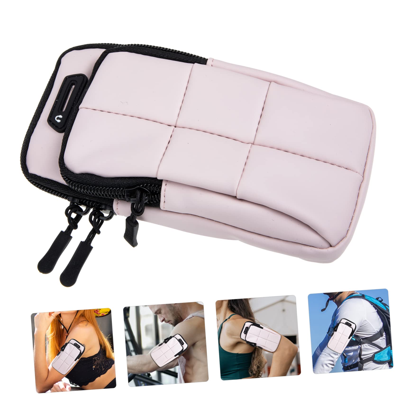 jojofuny 3pezzi Fascia Braccio Elasticizzata Per Smartphone Unisex Armband Cerniera Per Fitness All e Attività Per e Allenamento