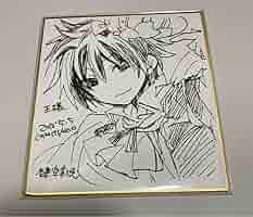 手書きイラスト（直筆）色紙 / 加画都 / 検索：ラブマン! Amazon.co.jp: 鍵空富焼 鍵空とみやき 直筆イラスト ミニ色紙