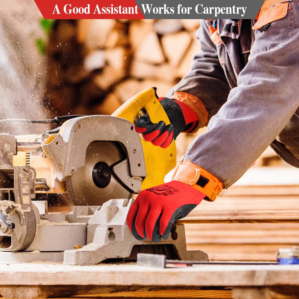 YOUKE OLA 90 pares de guantes de jardinería para hombres y mujeres, guantes de jardinería de goma transpirables, guantes de trabajo para jardinería, construcción