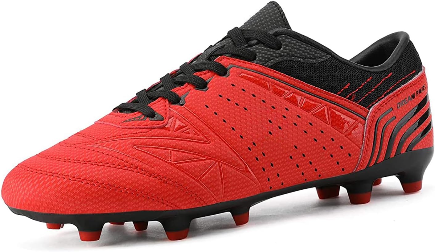- Mens Sport Flexible Athletic Lace Up Light Weight Outdoor Cleats Football Soccer Shoes