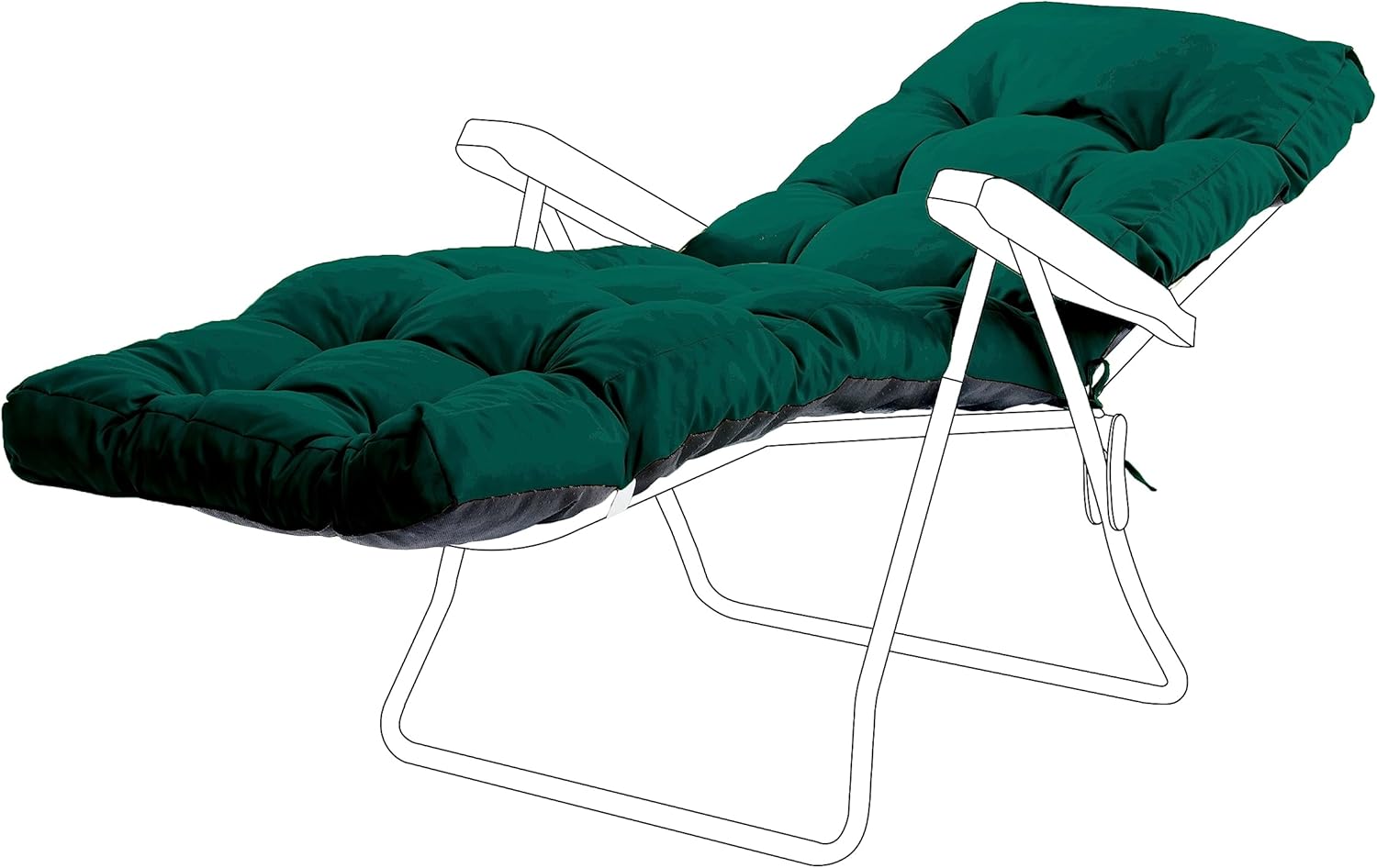 Gardenista Sun Lounger Cushion Pad Water Resistant and Breathable