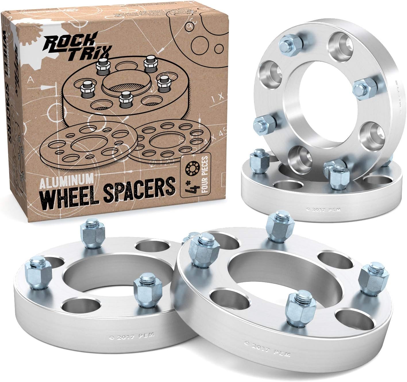 RockTrix 1 inch ATV Wheel Spacers (4x110, 74mm Bore, 10x1