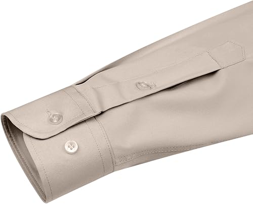 Miniatura 6 de J.VER Camisas de vestir para hombre, de manga larga, elásticas, sin arrugas, formal, para negocios, casual, con botones
