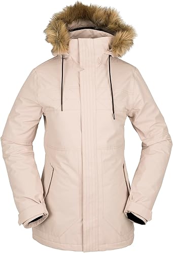 Volcom Fawn - Chaqueta con capucha para mujer con aislamiento para snowboard y esquí, Violeta (Violet Ice)