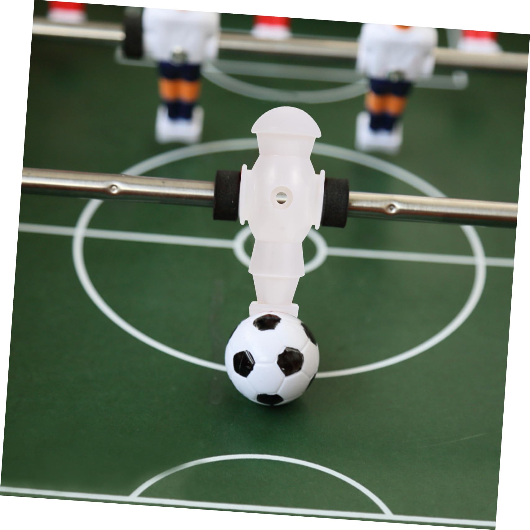Accesorio para Futbolín 4 Piezas Jugador de Futbol de Resina Blanco, Fácil de Instalar y Reemplazar Muñecas Antiguas para Máquina de Fútbol