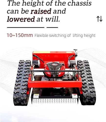 FUNNYBSG Smart Lawn Mower with Remote Control - Gas Powered and Crawler, 7.5/HP, 30° Slope Capacity, Ideal for Farms, Home Gardens, Orchards and Lawn Care - 7