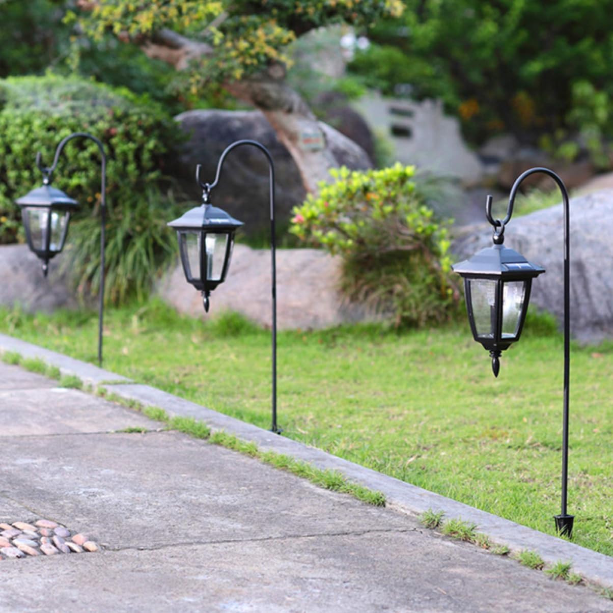 6pcs Ground Inserted Hooks for Outdoor Use Metal Hanging Hooks for Gardens Multi-Functional Flagpole Support Design for Festivals and Decorations