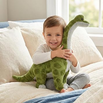 Rhode Island Novelty 15-inch Wide Animal Den Brachiosaurus Plush, 15 L x 4 W x 11 H