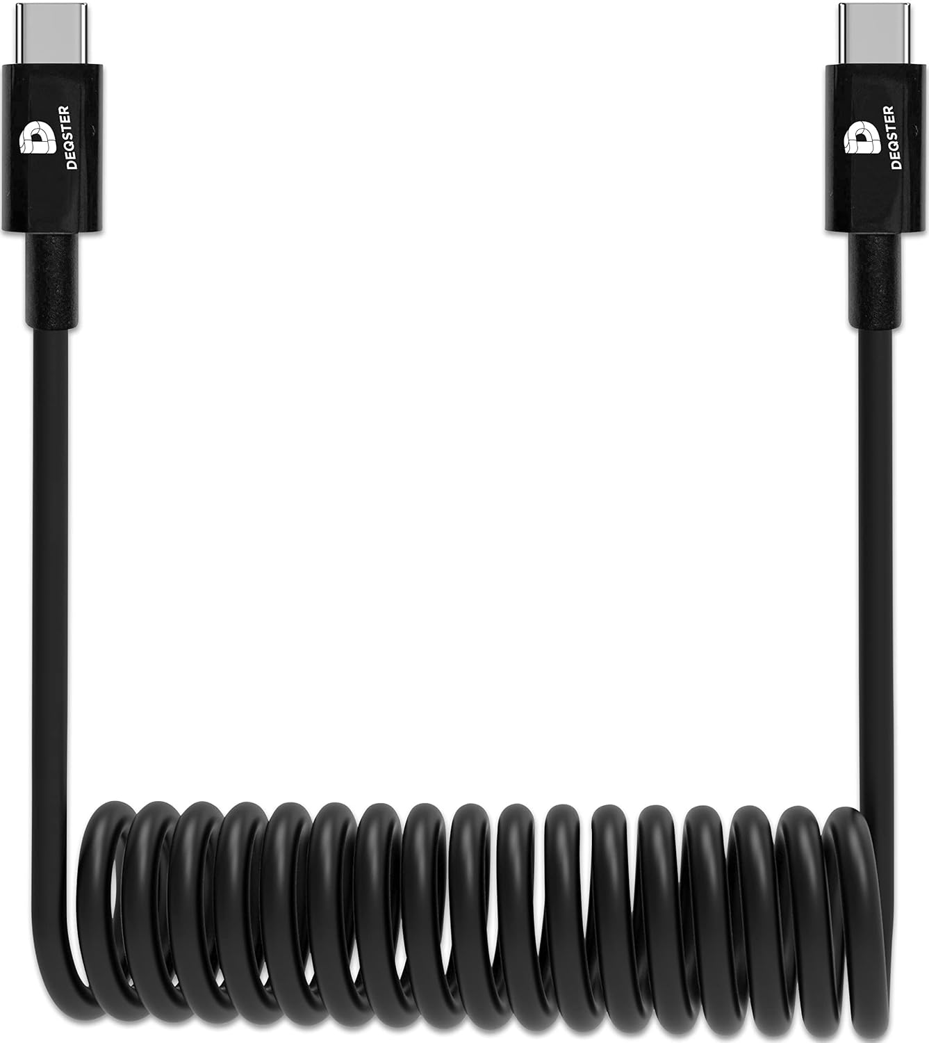 Спиральный зарядный кабель (зарядное устройство) - кабель USB-C