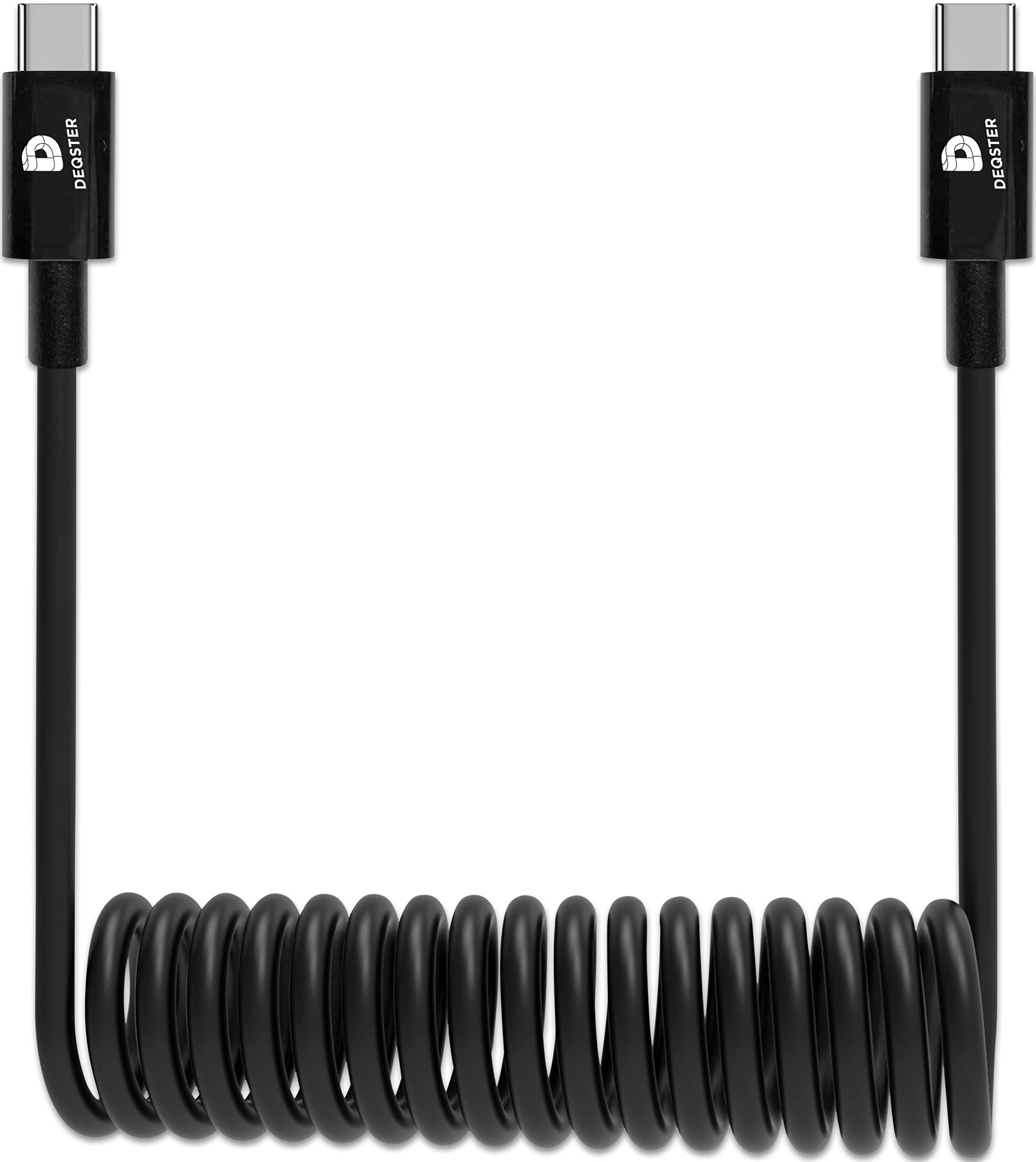 Deqster - Spiral Ladekabel (Power Charger) - USB-C Kabel
