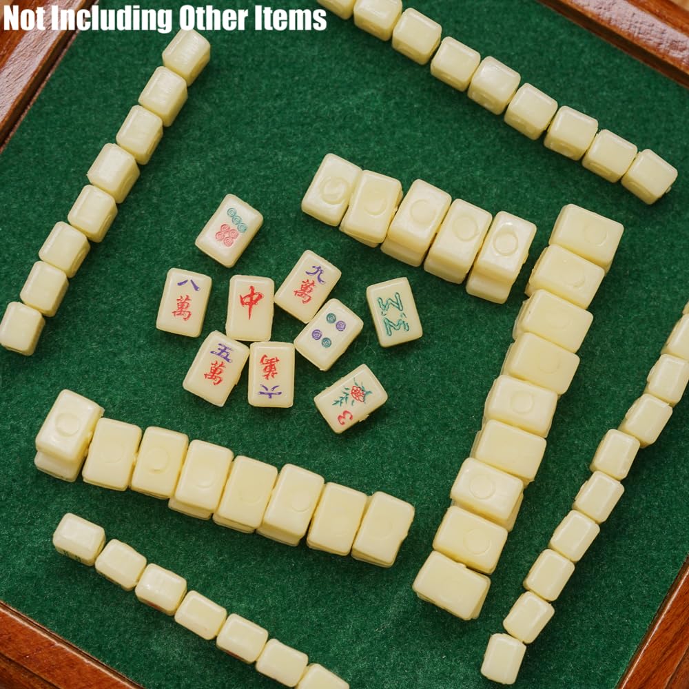 Odoria Dollhouse Mahjong Set Miniature: 1/12 Scale Chinese Mahjong Stone Game Set Traditional - Mini Doll House Accessories Plastic 180 Tiles, Décor - Canada Odoria Dollhouse Mahjong Set Miniature: 1/12 Scale Chinese Mahjong Stone Game Set Traditional - Mini Doll House Accessories Plastic 180 Tiles, Décor - Canada