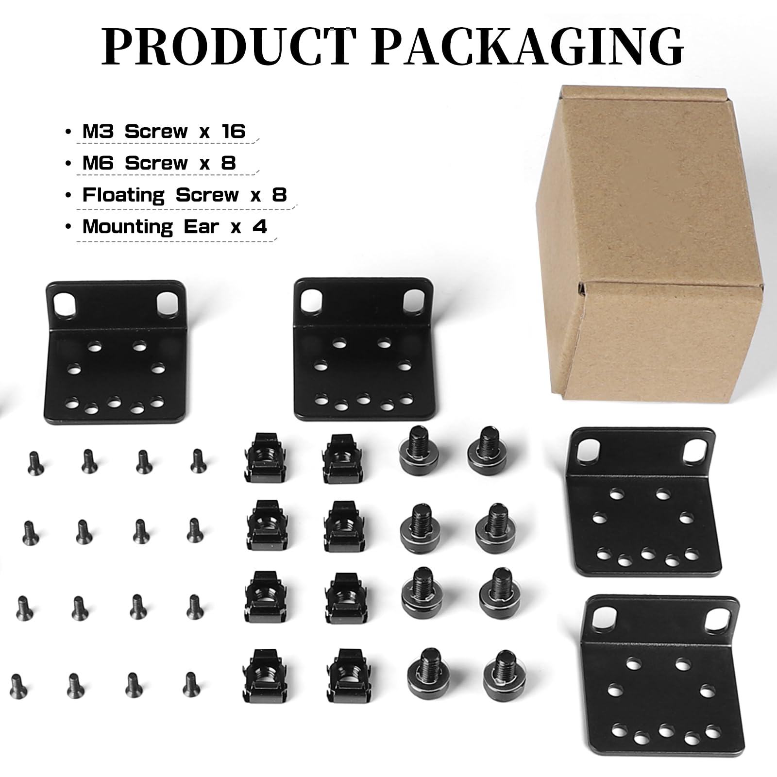 LALAGO Rack Ear Kit per Switch con Montaggio su Rack TP-Link 19" 1U Rack, Kit di Montaggio su Racks per TP-Link da 19" - Width Extender da 17,3 pollici a 19 pollici