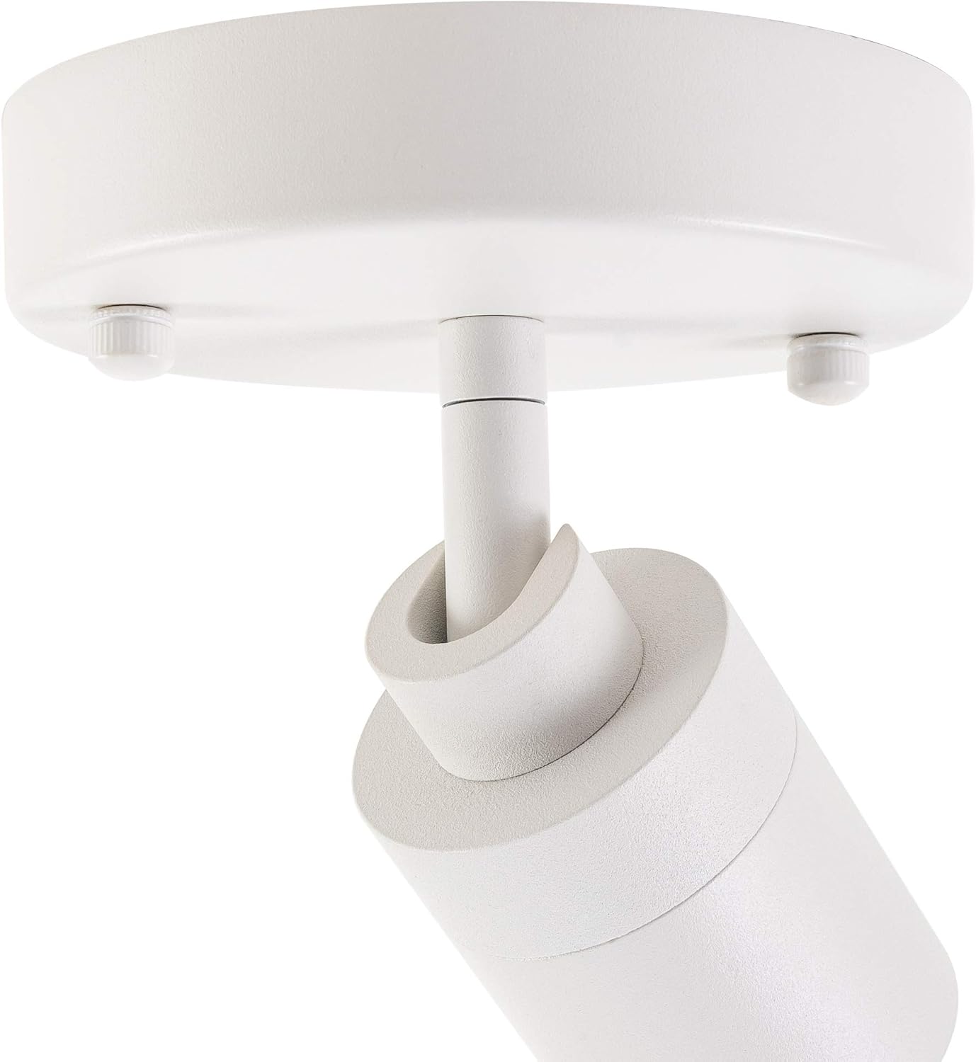 Best Promo Vidalite LED Monopoint Sconce Adjustable Flush Mount Spot Light with Rotating Head for Living Room Dining and Office, 4-Pack, White, 4