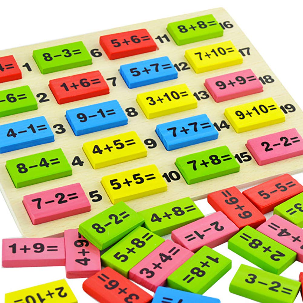 LPxdywlk Children's Digital Operation Domino Wooden Blocks Educational Game Kids Children's Educational Toys