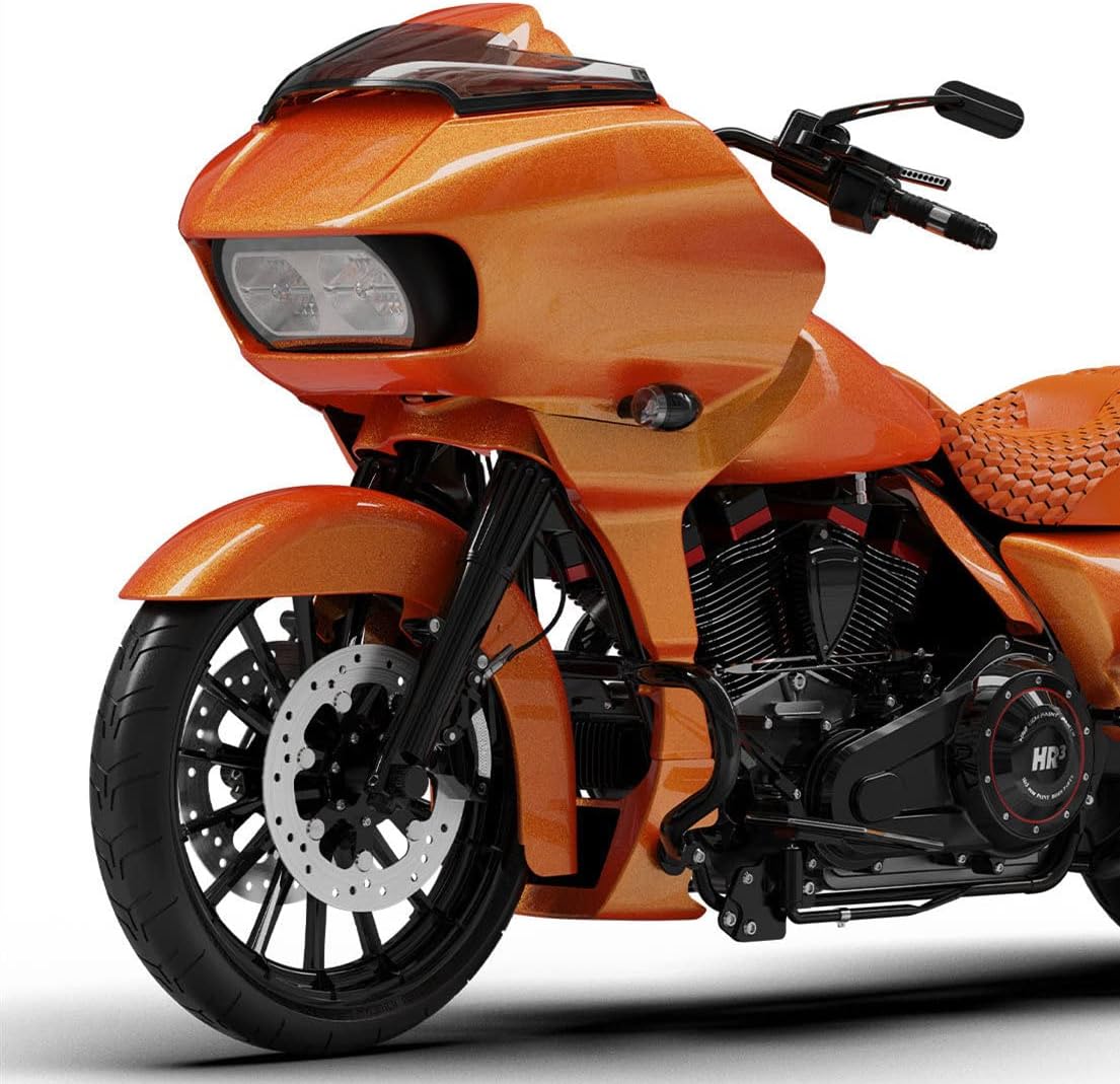 HR3 Amber Whiskey Fairing Spoiler Cover Compatible with 2017-2023 Harley Road Glide FLTRX FLTRXS FLTRXST FLTRXSE Models
