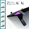 Laptop Cooling Pad, Cooling Fan, Cooling Stand, Laptop Cooler, Powerful Cooling, PS3 PS4, 5 Levels of Angle Adjustment, Stand, Folding, 5 Cooling Fans, 6 USB Ports, LED Ports, Adjustable Air Flow