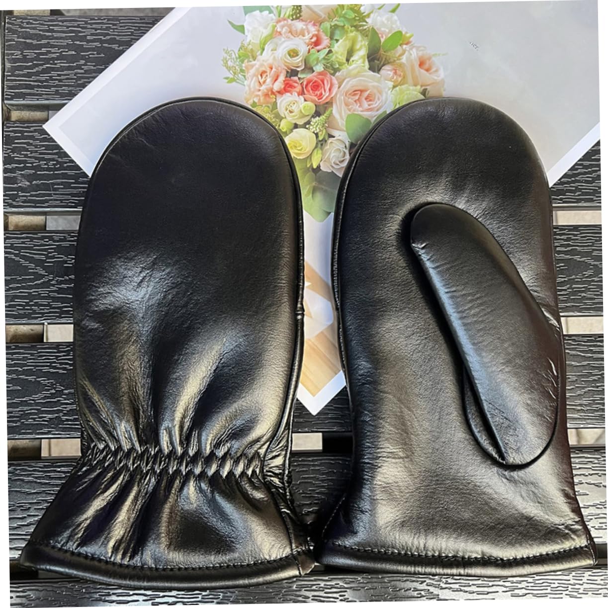 VANZACK Guantes De De Oveja Para Hombre Forro De Lana Extra Cálidos y Gruesos Para Actividades De Invierno Al Aire