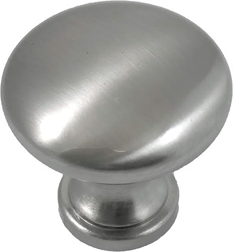 Laurey 54628-25 Danica - Pomo de níquel satinado cepillado para gabinete, 25 unidades