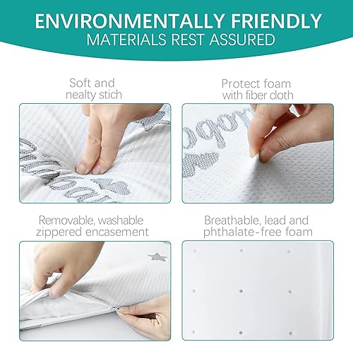 Miniatura 3 de Protector de colchón para cuna MamaRoo de 4moms, impermeable, transpirable, suave, espuma de bebé con funda extraíble con cremallera