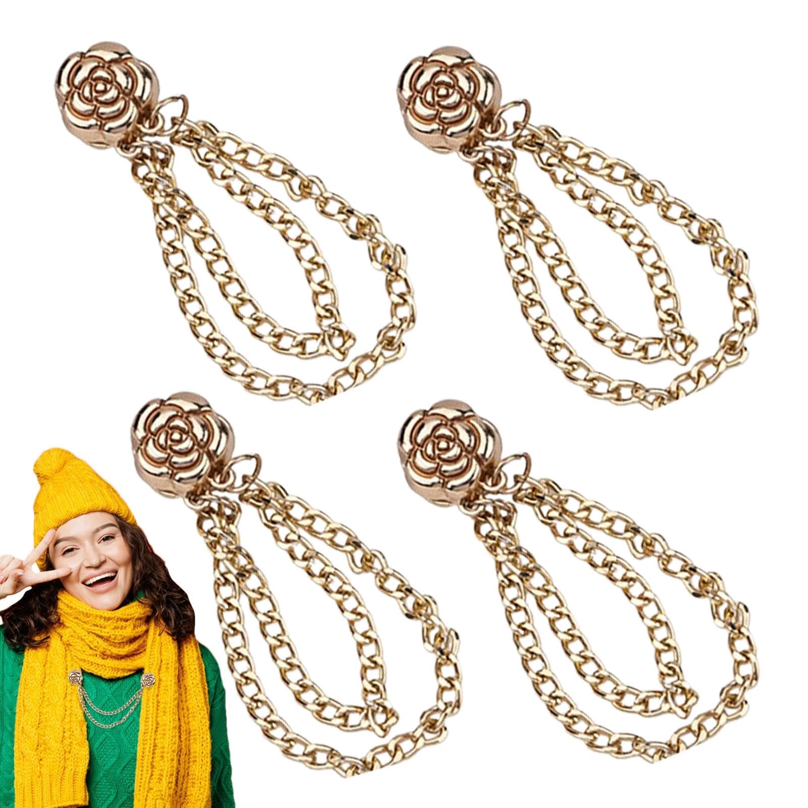 Pinces Magnétiques Pour Vêtements - Accessoire De Mode Réglable Pour Ourlet, Manche, Hijab, Chapeau