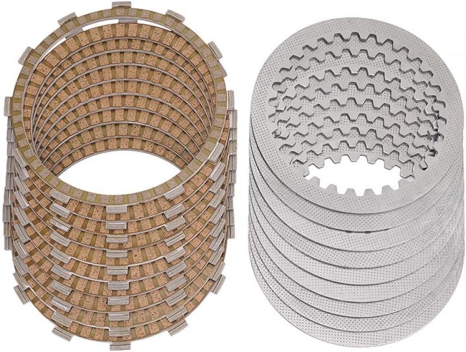 Clutch Plates And Steel Friction Disc Kit 4 Pack Compatible With Automotive Motorcycle Parts SV1000 GSX1300BK ABS GSX1300R
