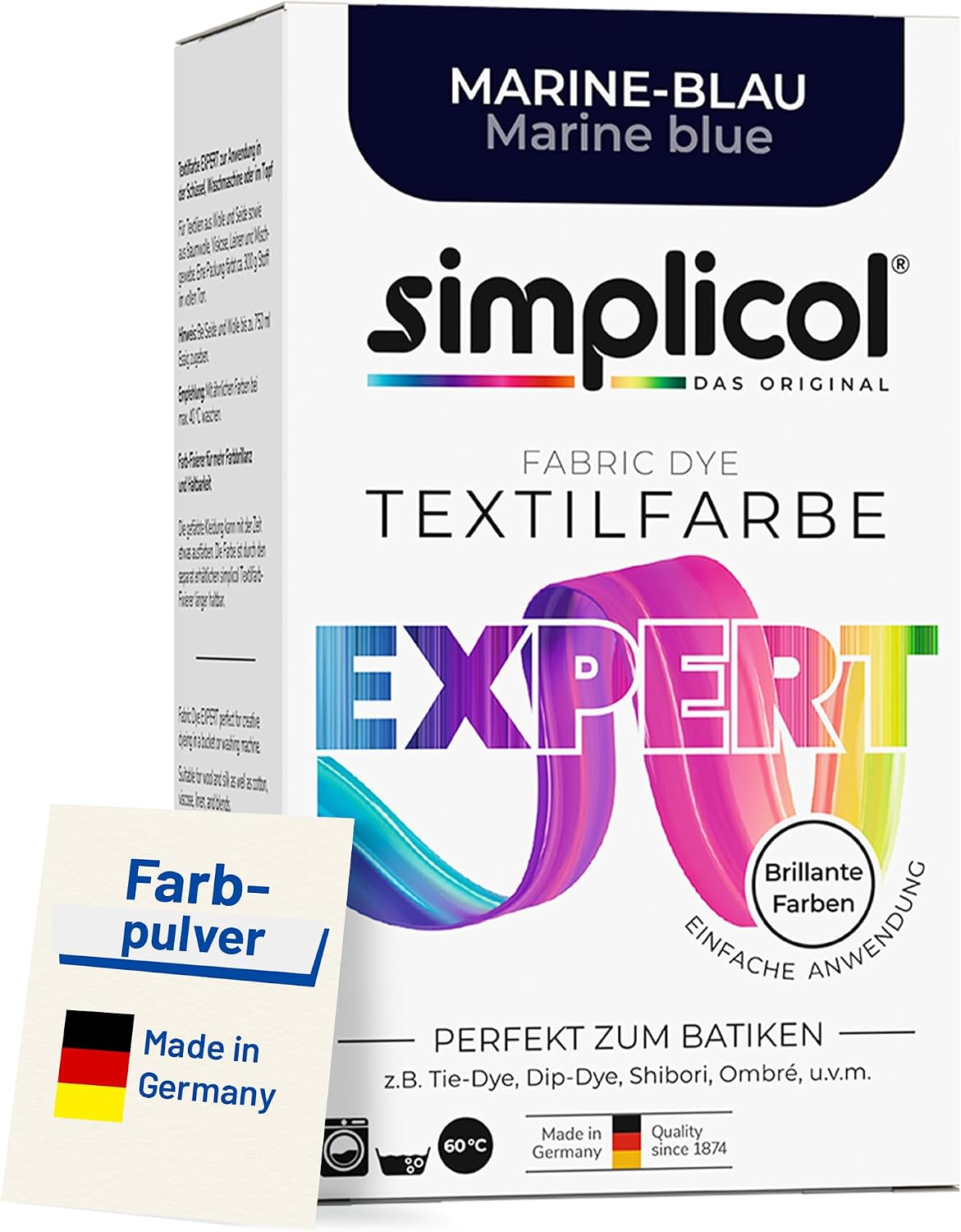 simplicol Textilfarbe expert Marine-Blau 150 g