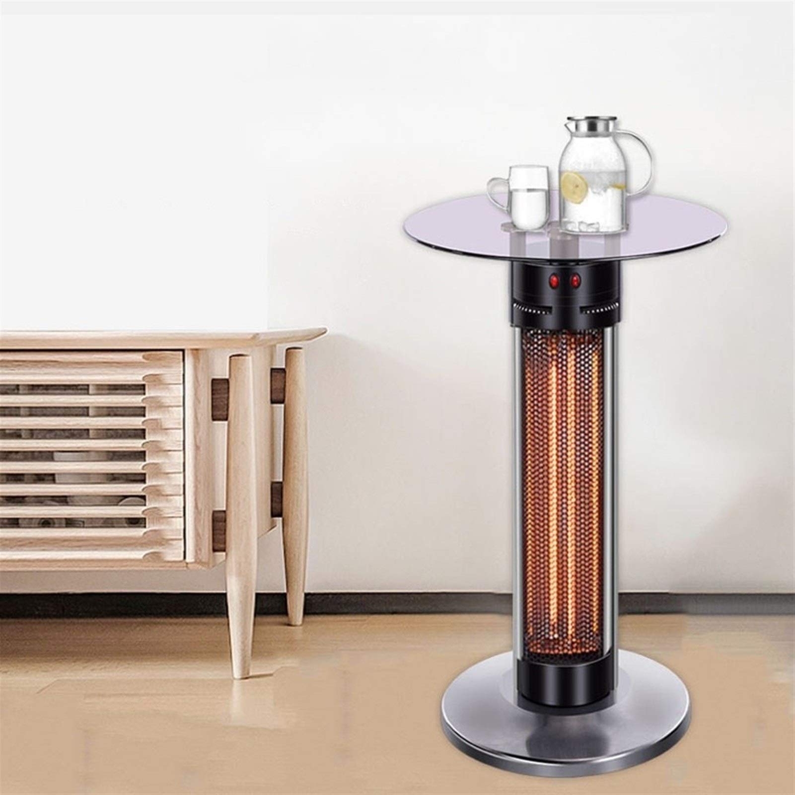 Infrared Radiant Heater Standing Device, Patio Heater Electric Floor Stand,  2 Heating Levels, Maximum Power 1900W, No Noise (Color : Handle type, Size  : High) : Amazon.nl: Klussen u0026 gereedschap