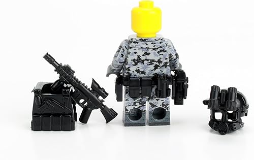 Miniatura 6 de Battle Brick Soldado coleccionable del equipo de respuesta urbana  Accesorios fabricados en los Estados Unidos  Minifig militar genuino  Camuflaje
