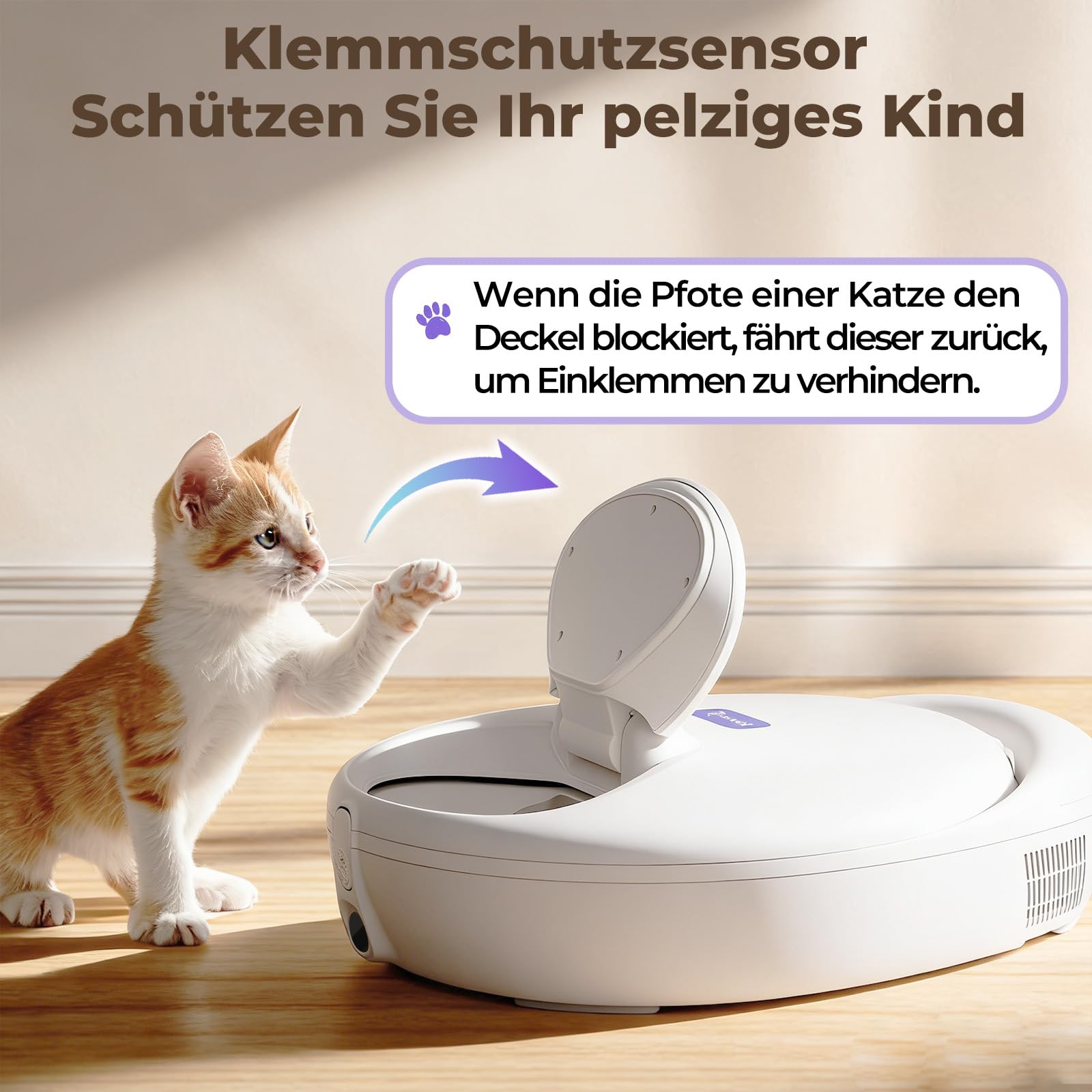 Futterautomat Katze Nassfutter - Frisch bis 4 Tage, Intelligenter Dual-Temp-Halbleiter-Kühl- & Heiz-Automatischer Katzenfutterspender mit multifunktionaler App, 4 Frischmahlzeiten, Infrarotsensorik