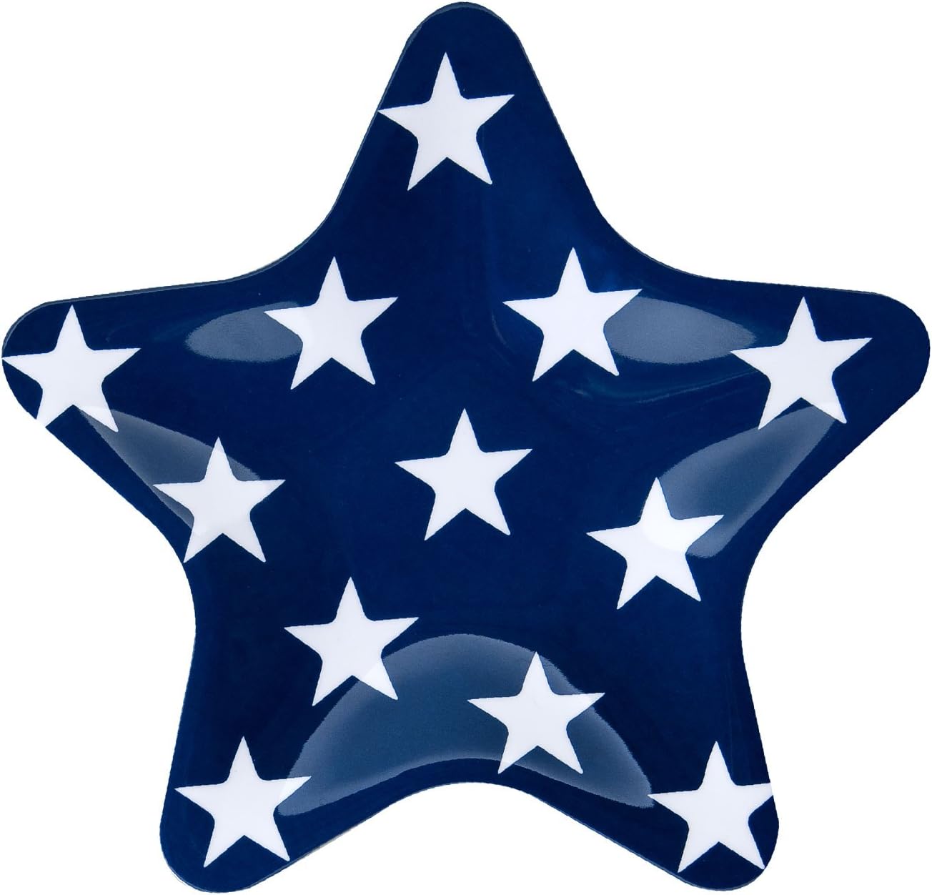Flаѕh Dеаlѕ - 60% оƒƒ Supreme Housewares Plates Gourmet Art 4-Piece Fourth of July Patriotic Star Melamine 8 Inch, Pasta, Pastry, Desserts, Salad and Fruits, Top Rack Dishwasher Safe, One Size