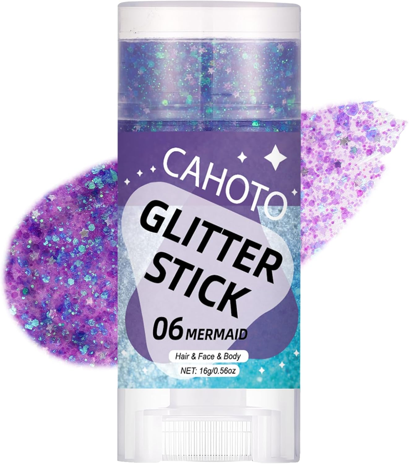 Mermaid Face Body & Hair Glitter Stick for Singer Concert Outfit