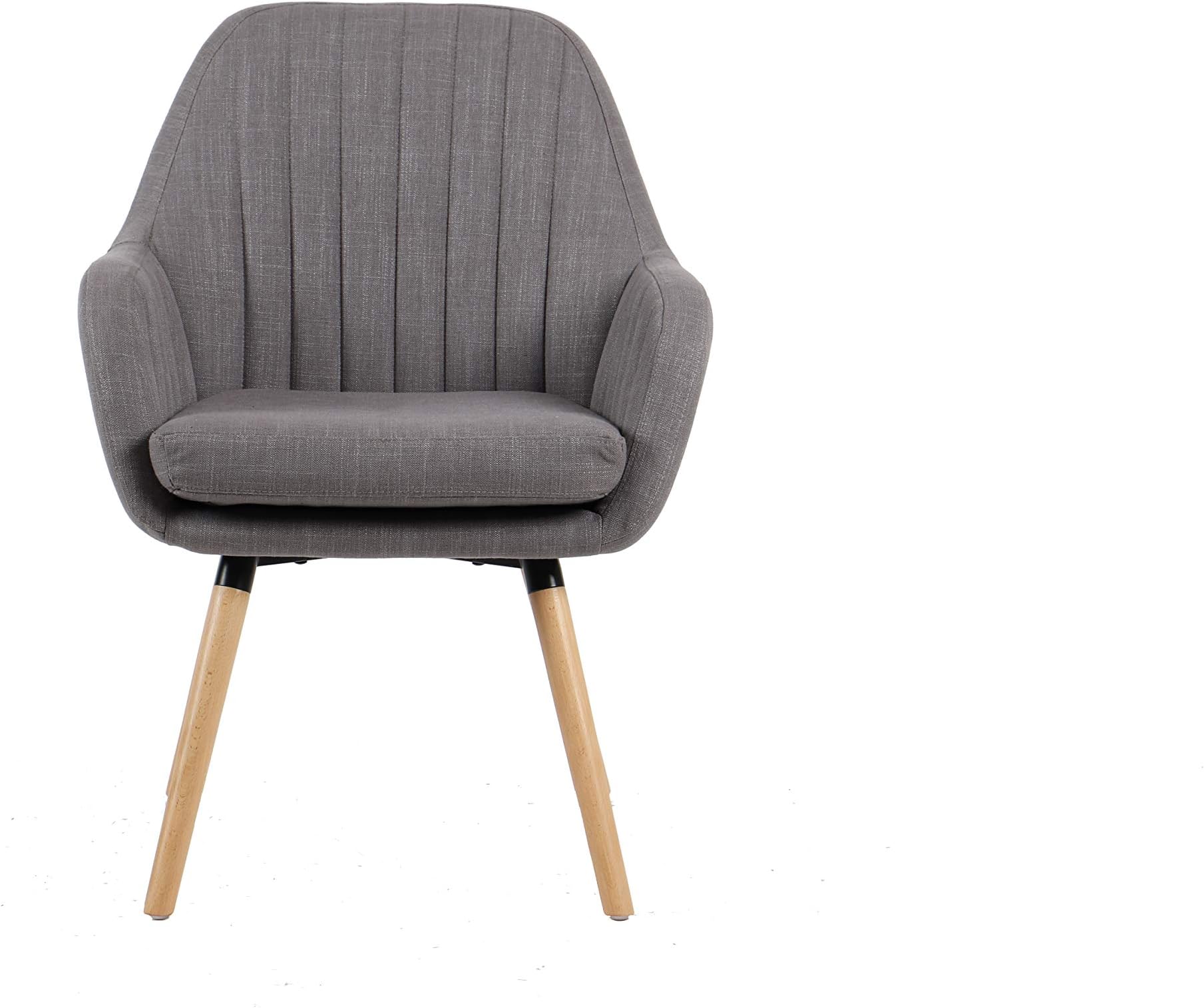 ASPECT Emily Upholstery Accent Arm Chair, Grey, 67(W) x59(D) x95(H) cm