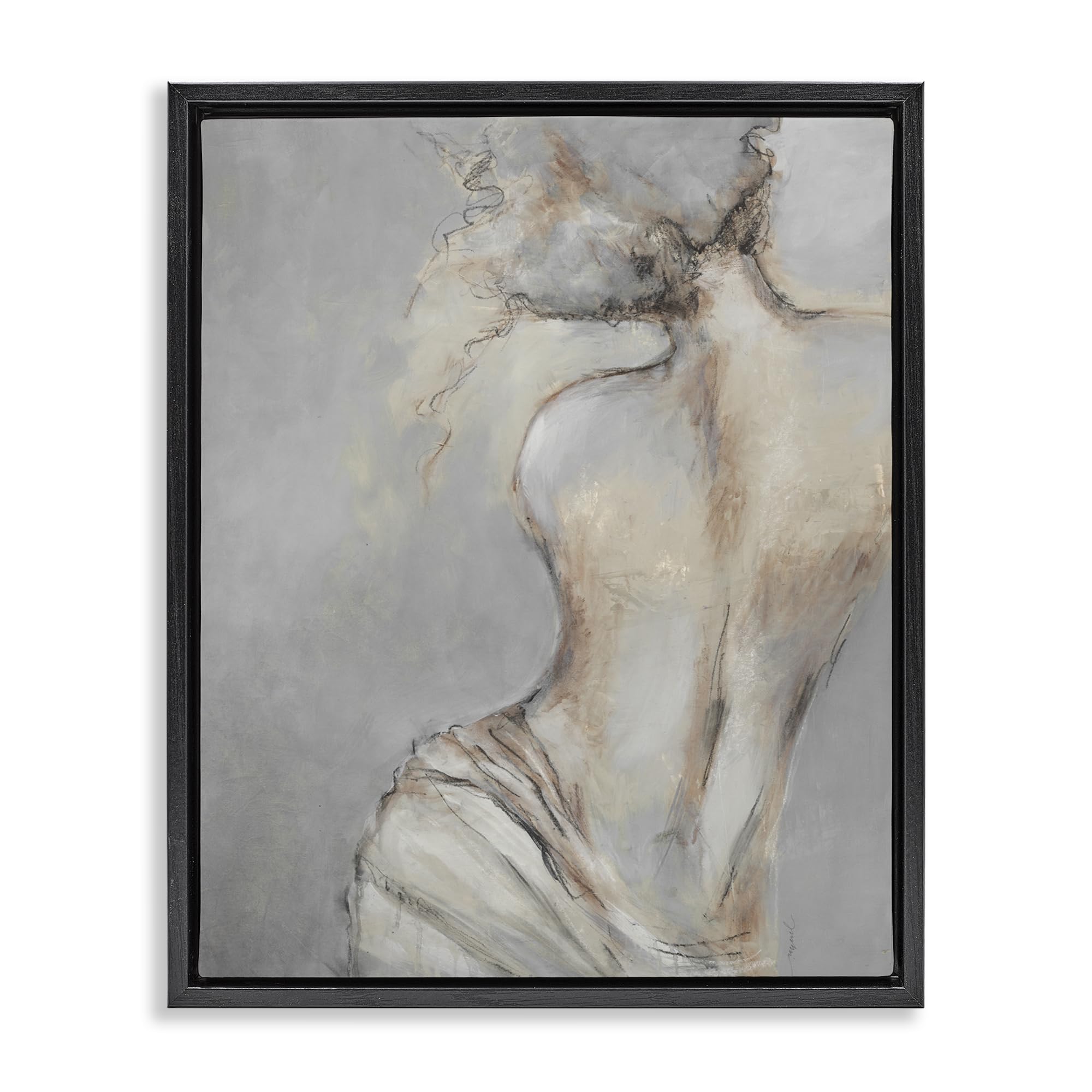 Photo 1 of 'Traditional Nude Baroque Portrait'| Floating Frame Canvas Art