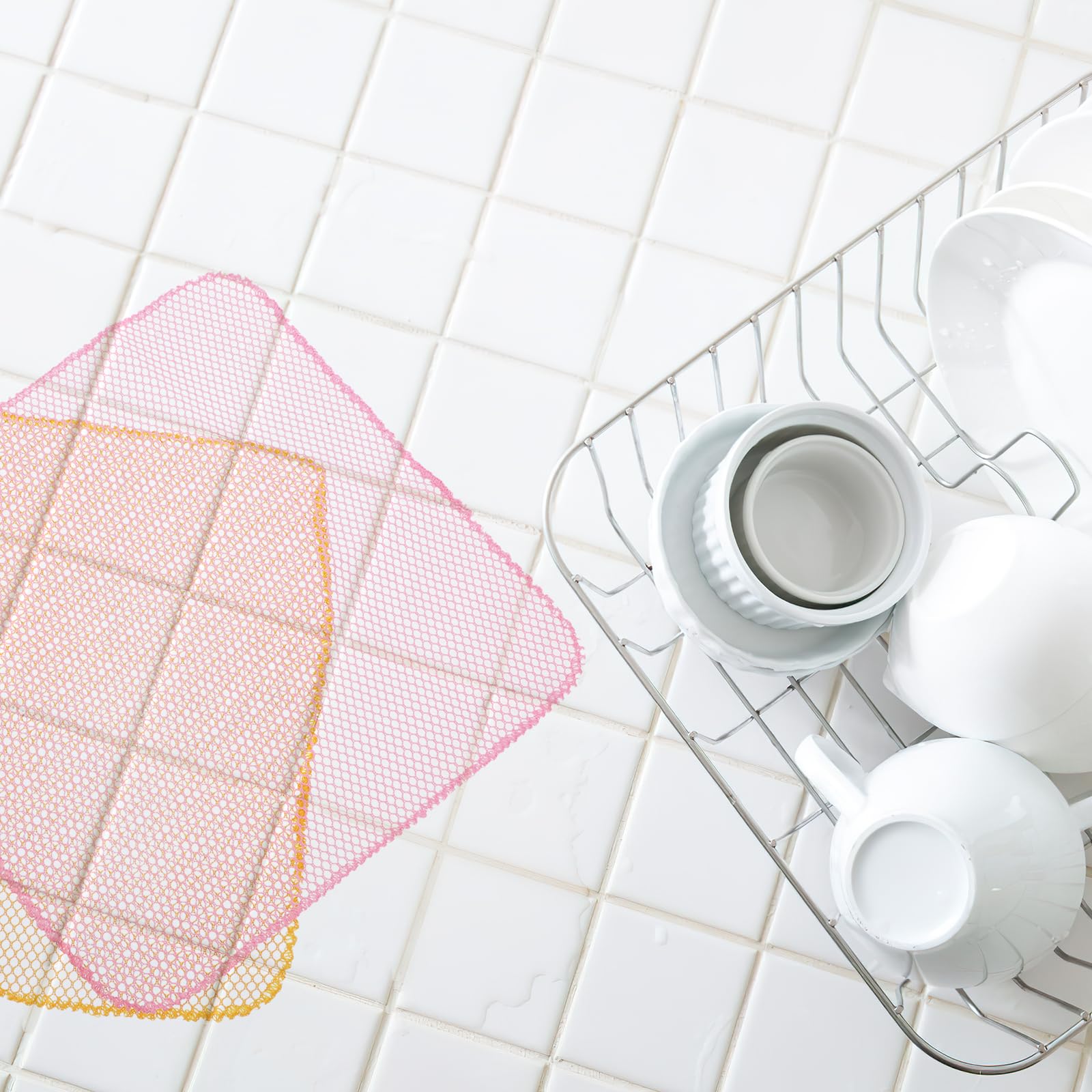 Marpressel - Confezione da 10 panni per la pulizia, strofinacci da cucina, in velluto corallo, assorbente, rimuove olio e asciugamani ad asciugatura rapida