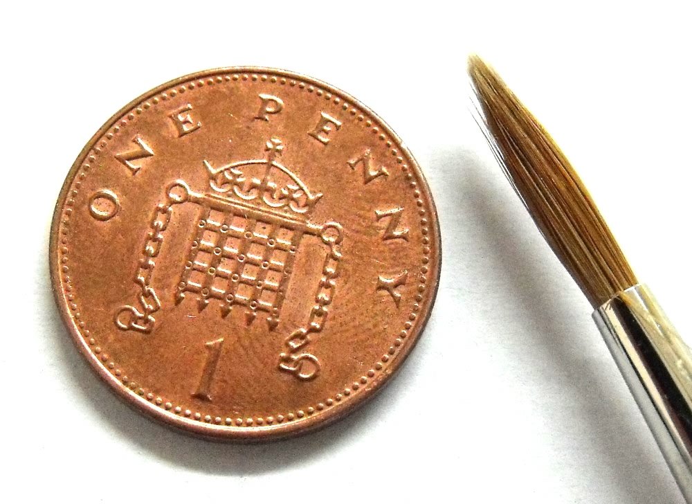 Springer Pinsel 3338-4 Watercolor Painting Brush with Kolinsky Hair, Triangular, Size, Multi-Color