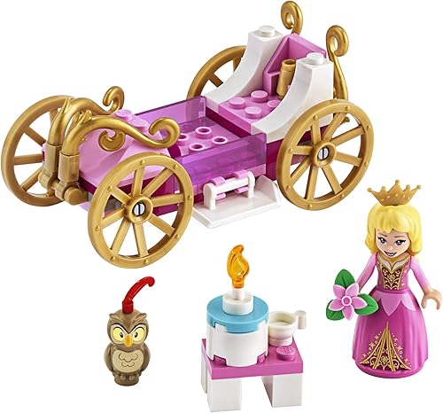 Miniatura 2 de LEGO Disney Aurora’s Royal Carriage 43173 Creative Princess Building Kit, New 2020 (62 Pieces)