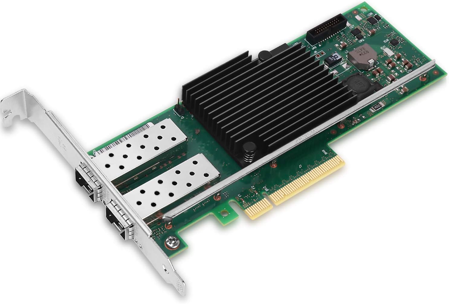 Vogzone 10Gb PCI-E NIC Network Card for Intel X710-DA2,100MbE/1GbE/10GbE Dual SFP+ Ports, with Intel X710-BM2 Chip,10GbE PCI Express 3.0 X8 Ethernet Adapter Support Windows/Linux/VMware