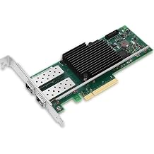 Vogzone 10Gb PCI-E NIC Network Card for Intel X710-DA2,100MbE/1GbE/10GbE Dual SFP+ Ports, with Intel X710-BM2 Chip,10GbE PCI Express 3.0 X8 Ethernet Adapter Support Windows/Linux/VMware