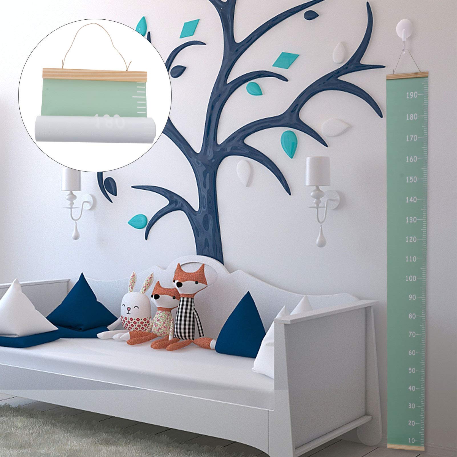 ibasenice 4 Piezas Regla De Altura Para Niños Lienzo Medición Del Crecimiento De Los Niños Tabla De Crecimiento De Los Niños Decoración Para El Hogar Tabla De Altura Pegatina Tabla De