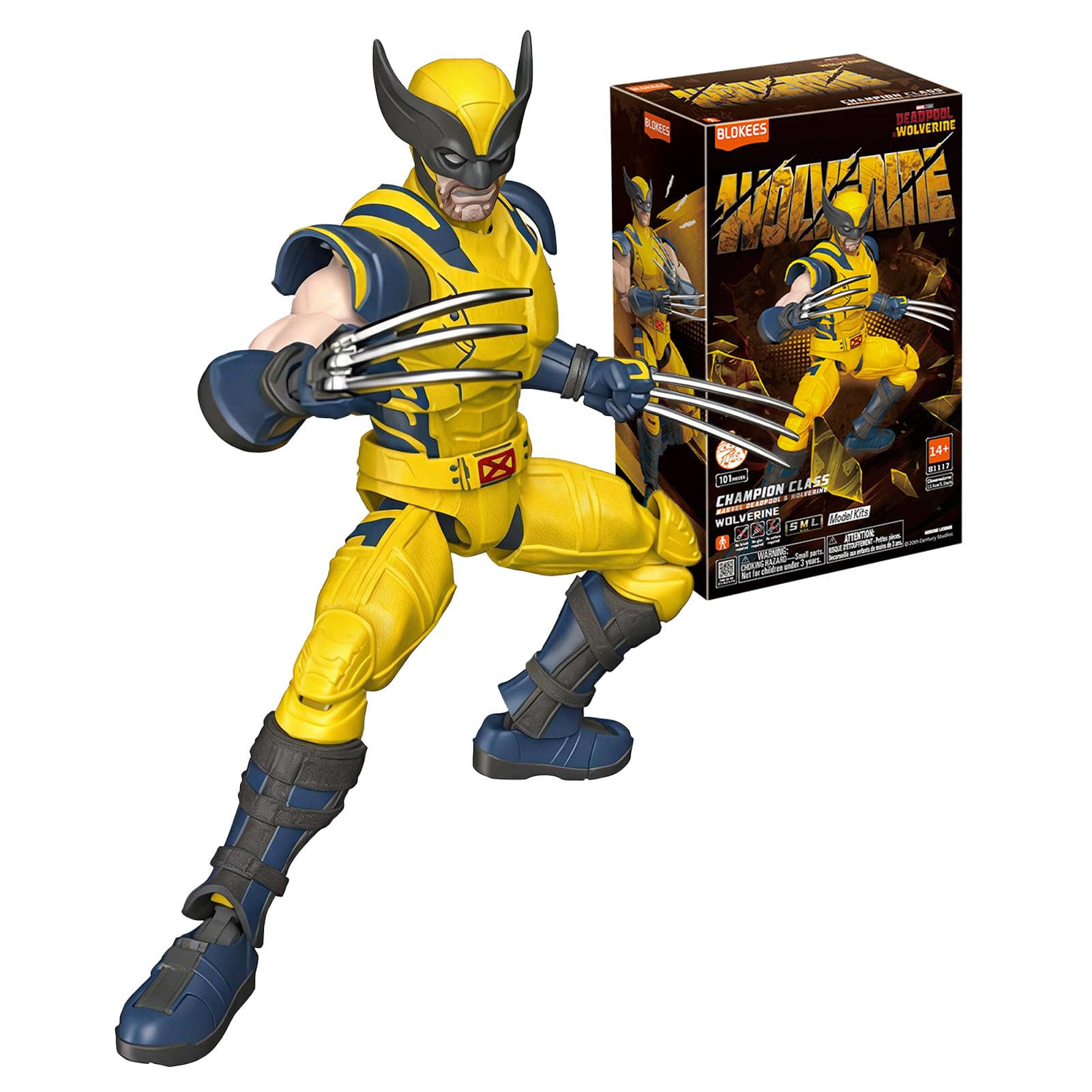 TOP TOY × Blokees MARVEL ウルヴァリン デッドプール＆ウルヴァリン マーベルレジェンド 全高約134mm ABS樹脂製 塗装済み アクションフィギュア CC05 正規品