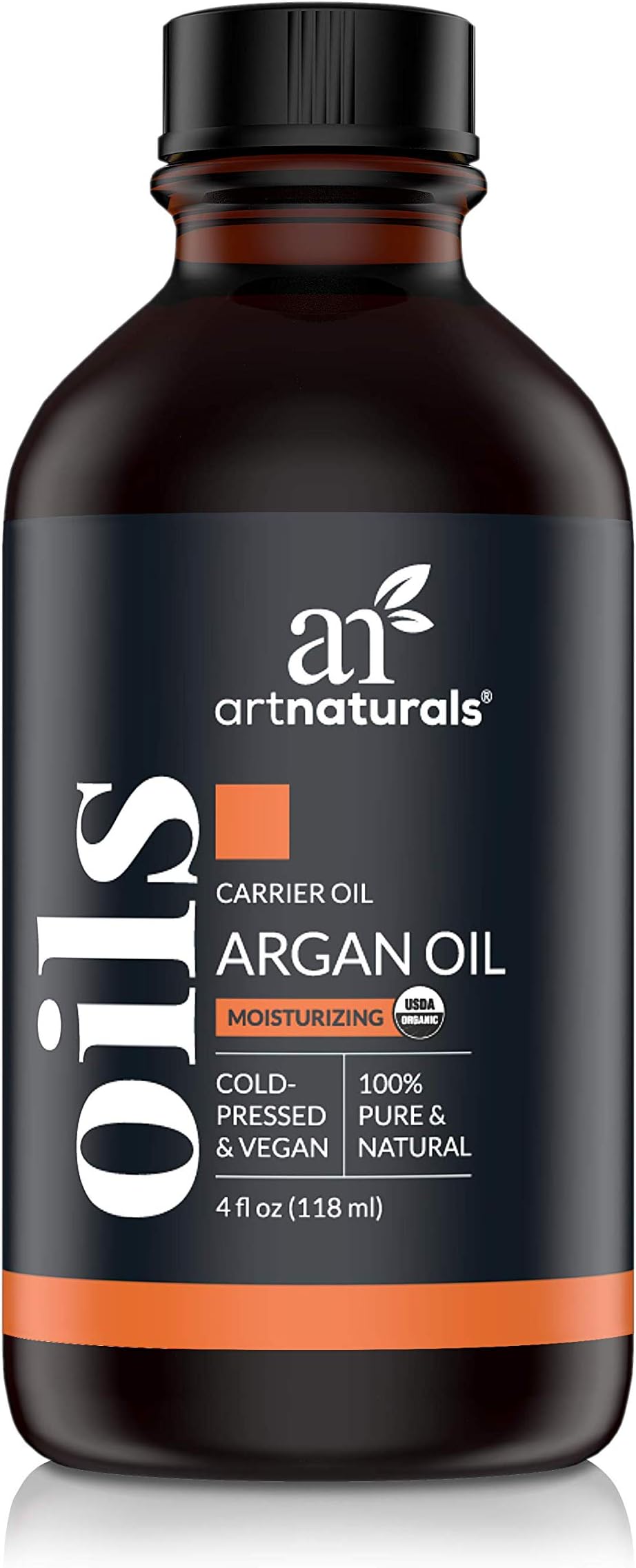 artnaturals Organic Moroccan Argan Oil โ (4 Fl Oz / 118ml) - Pure Virgin Cold Pressed Serum โ for Hair Growth, Face, Nail and Body โ for Dry and Damaged Skin โ Anti Aging and Wrinkle Treatment
