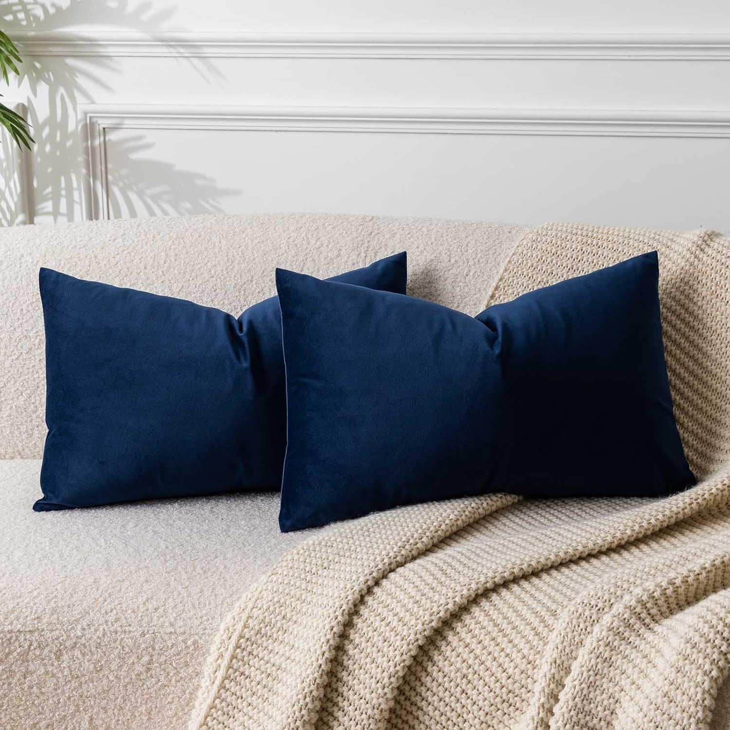 Blue Lumbar Throw Pillows