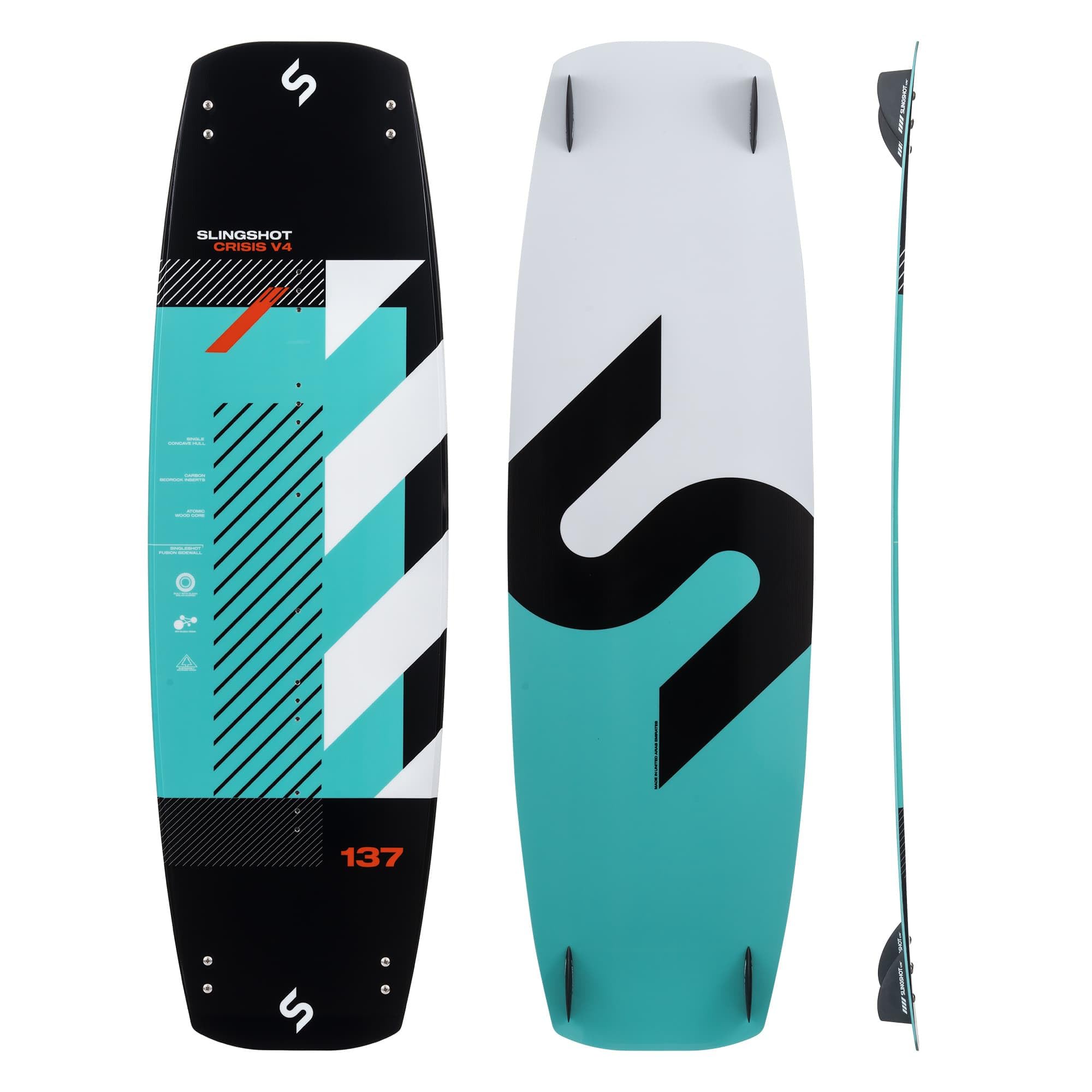 Slingshot Sports Crisis V4 Twin Tip Kiteboard 141