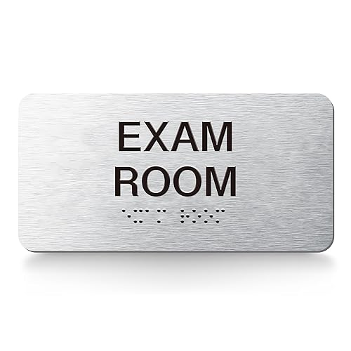 Exam Room Signs with Raised Text & Grade 2 Braille